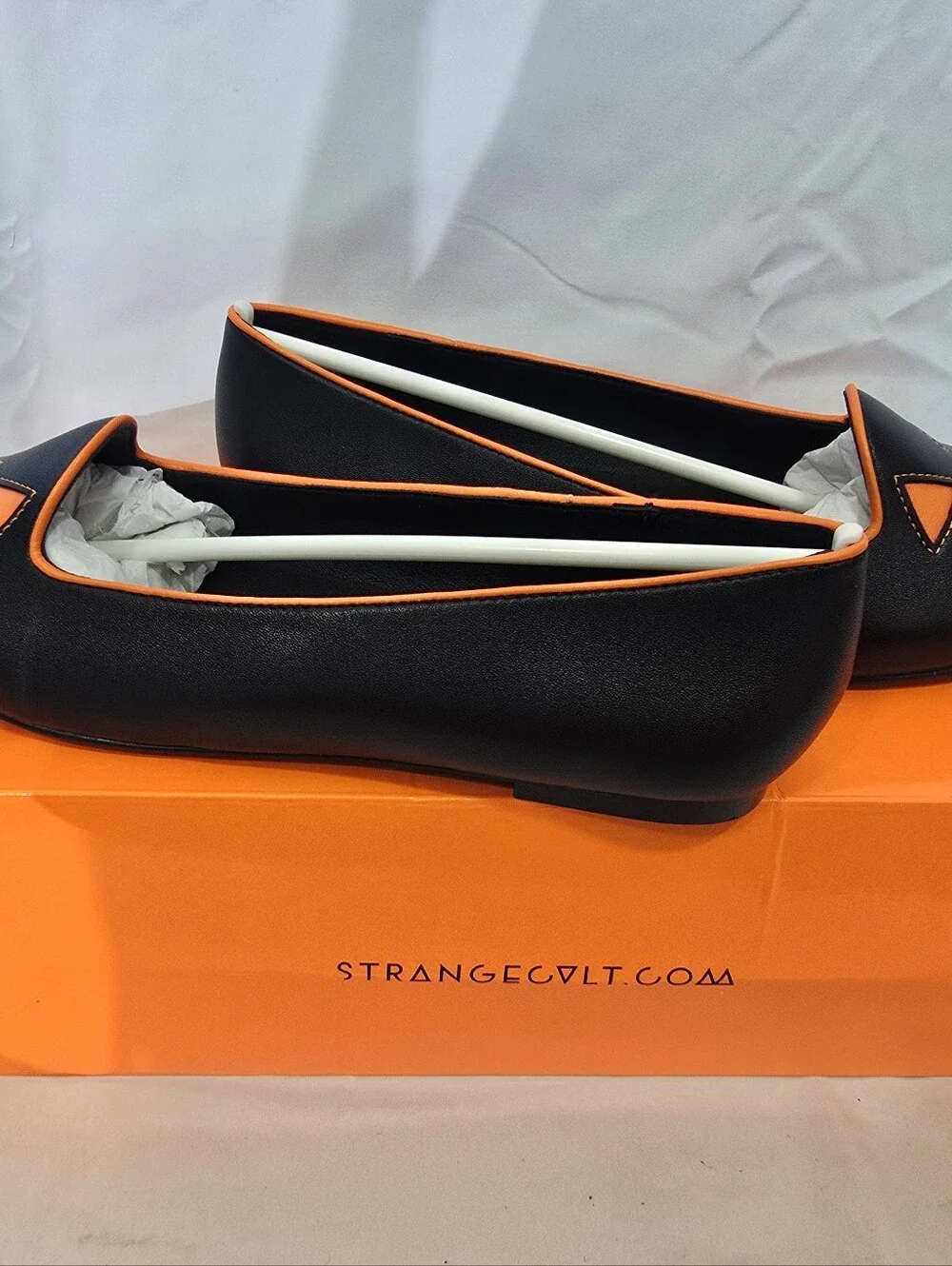 Strange Cult Jack O' Lantern Slip on Flats Shoes